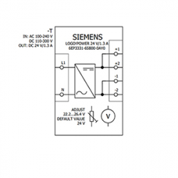 Zasilacz impulsowy LOGO POWER 100-240VAC / 24VDC 1,3A 6EP3331-6SB00-0AY0 Siemens